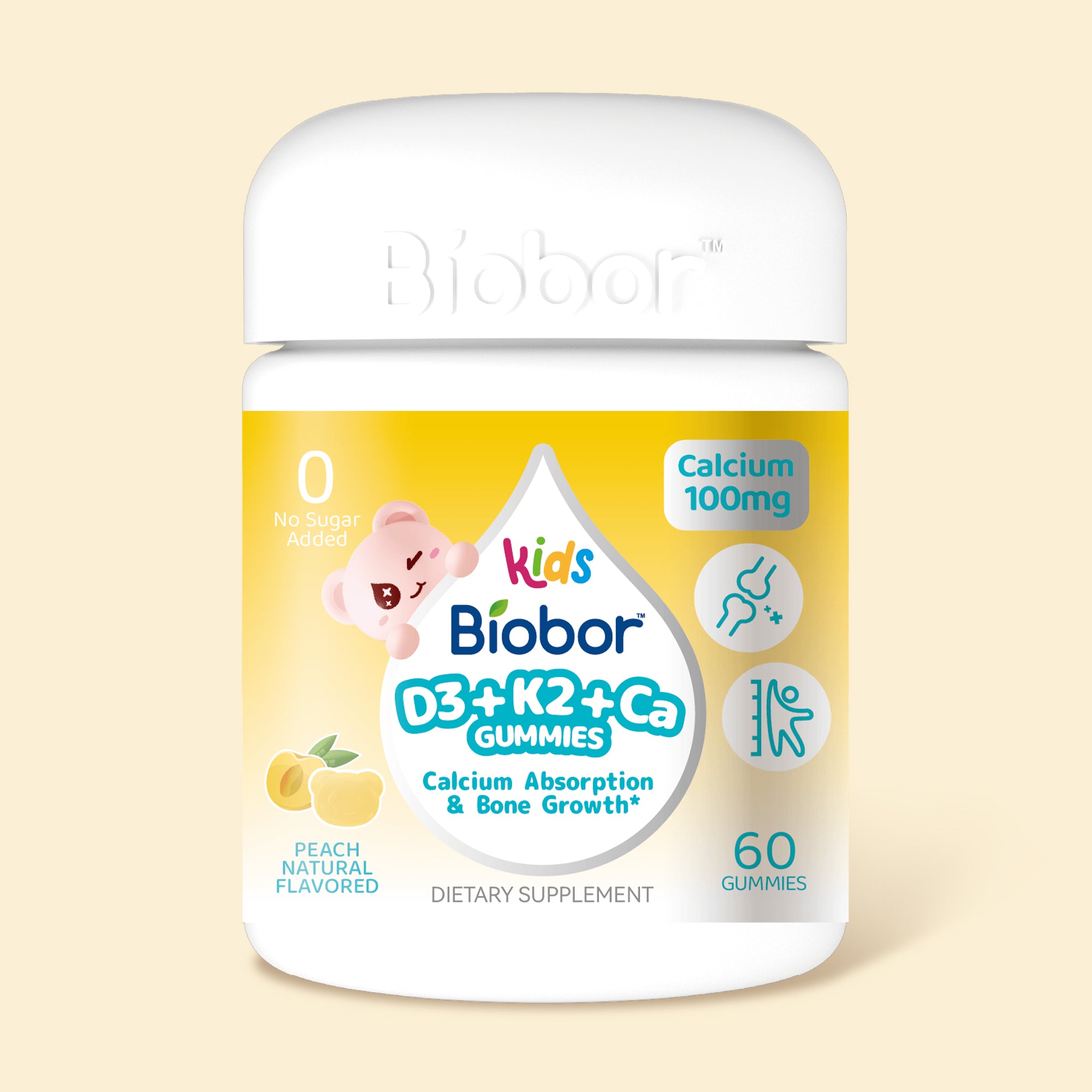 Жевательные пастилки Biobor D3 + K2 + Ca